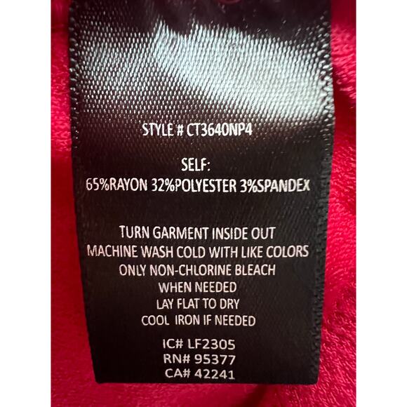 Sanctuary One Shoulder Ruched Asymmetrical Sexy Top Deep Pink Womens XXL NEW - Picture 11 of 12